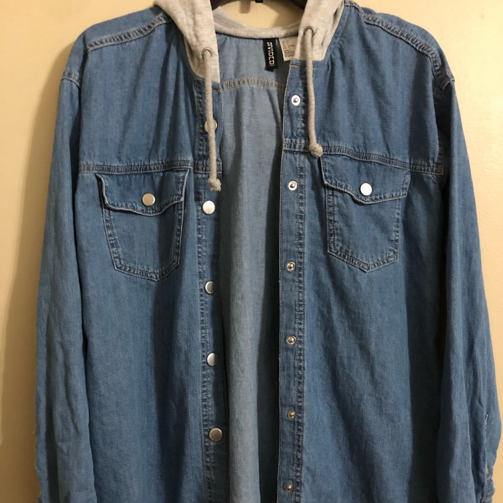 Hooded Denim Jacket